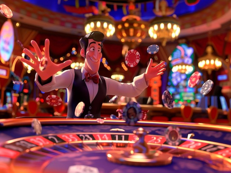 Hands holding a smartphone displaying a live roulette table from gasken88